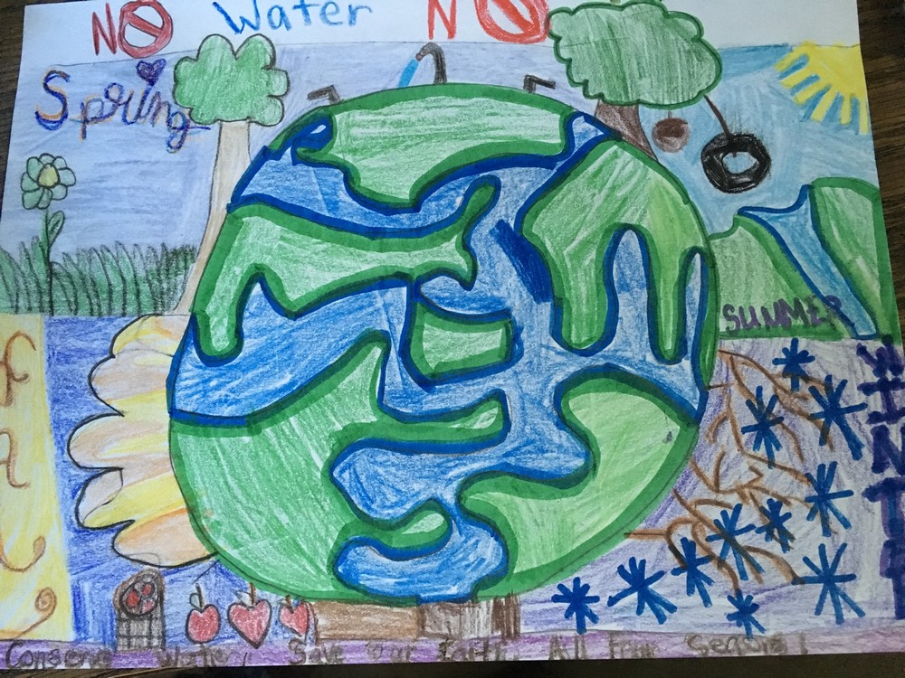 2018 Water Conservation Week Poster Contest - 1st Place, Claire S.